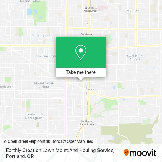 Earthly Creation Lawn Maint.And Hauling Service map