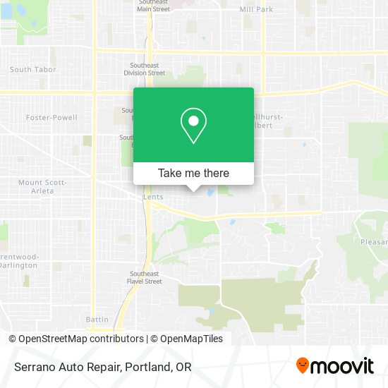 Serrano Auto Repair map