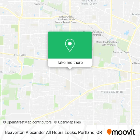 Beaverton Alexander All Hours Locks map
