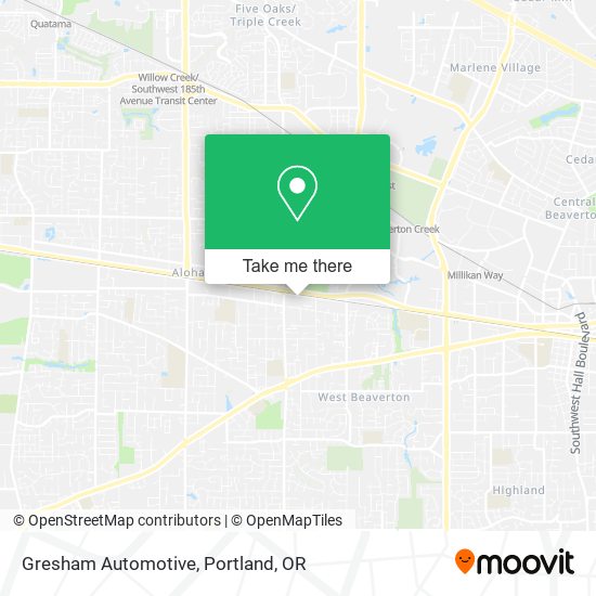 Gresham Automotive map