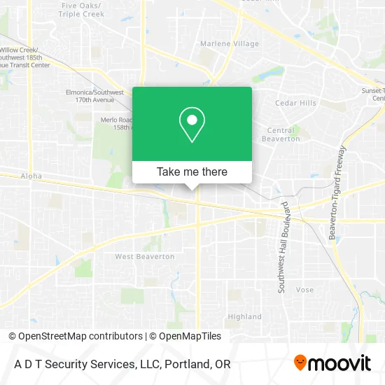 Mapa de A D T Security Services, LLC