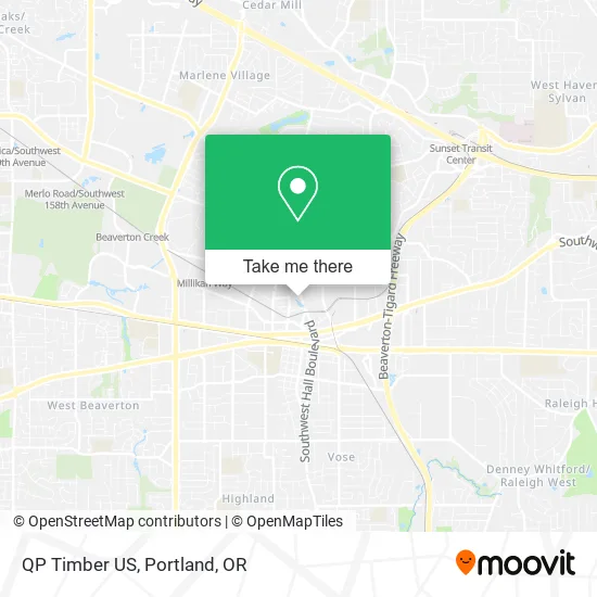 Mapa de QP Timber US