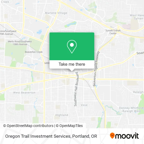 Mapa de Oregon Trail Investment Services