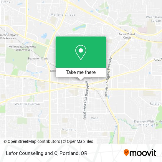 Lefor Counseling and C map