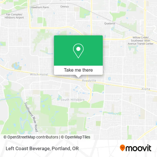 Mapa de Left Coast Beverage