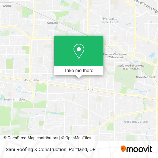 Sani Roofing & Construction map