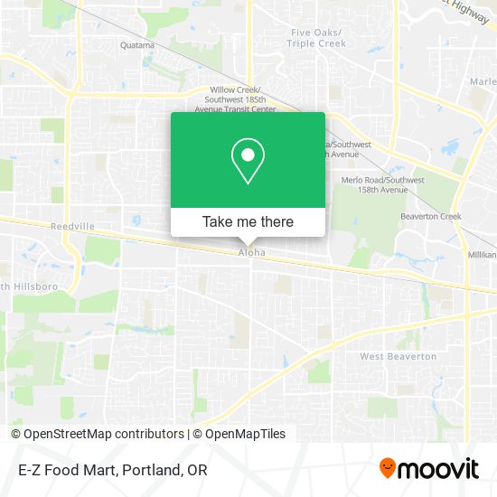 Mapa de E-Z Food Mart