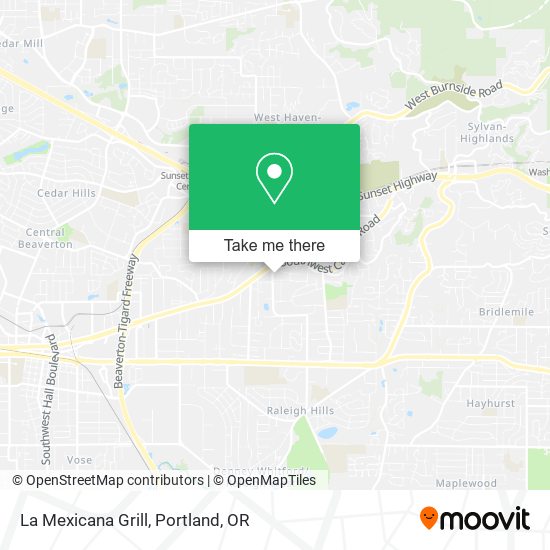Mapa de La Mexicana Grill