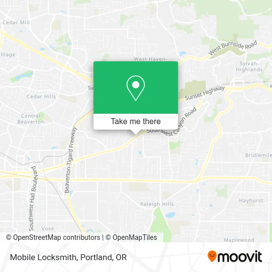 Mobile Locksmith map