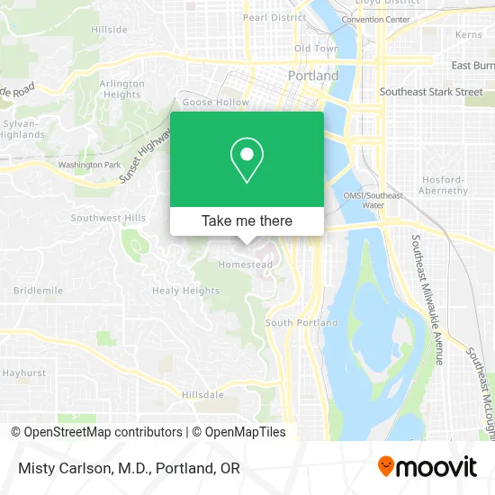 Misty Carlson, M.D. map