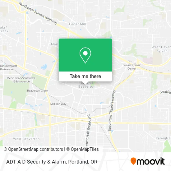 ADT A D Security & Alarm map