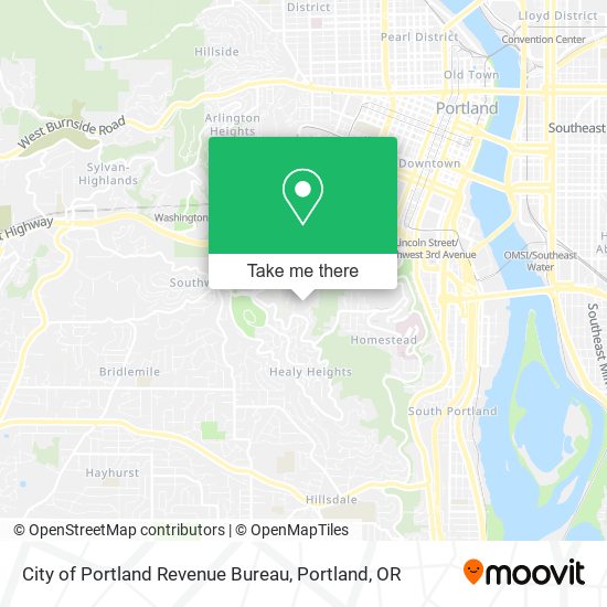 Mapa de City of Portland Revenue Bureau