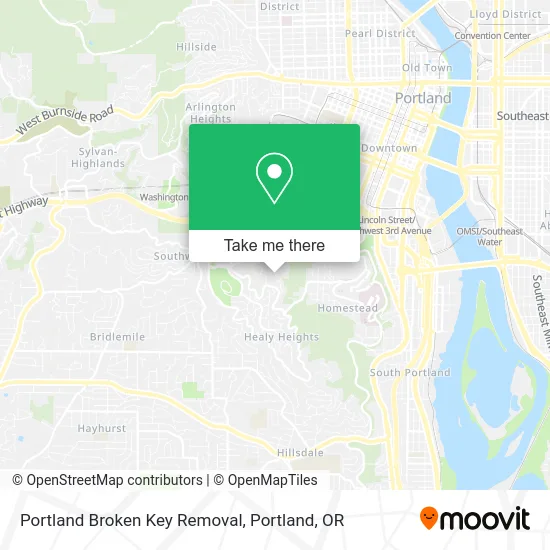 Portland Broken Key Removal map