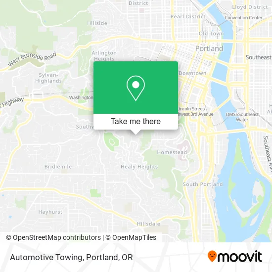 Mapa de Automotive Towing