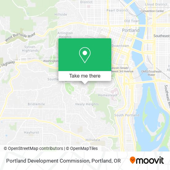 Portland Development Commission map