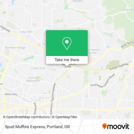 Spud Muffins Express map