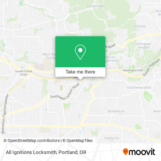 Mapa de All Ignitions Locksmith