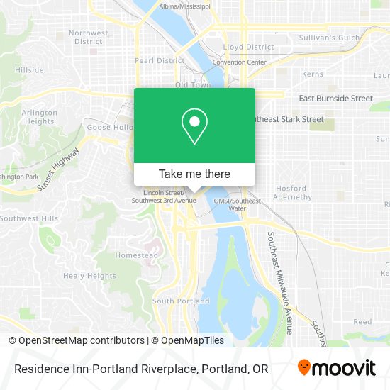 Residence Inn-Portland Riverplace map