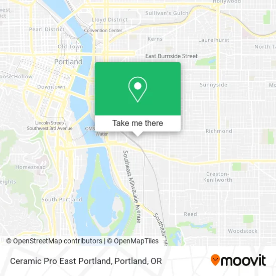 Ceramic Pro East Portland map