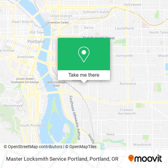 Master Locksmith Service Portland map