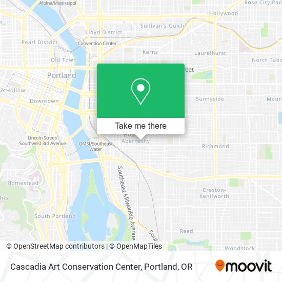Cascadia Art Conservation Center map