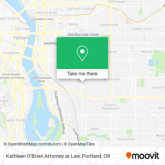 Mapa de Kathleen O'Brien Attorney at Law