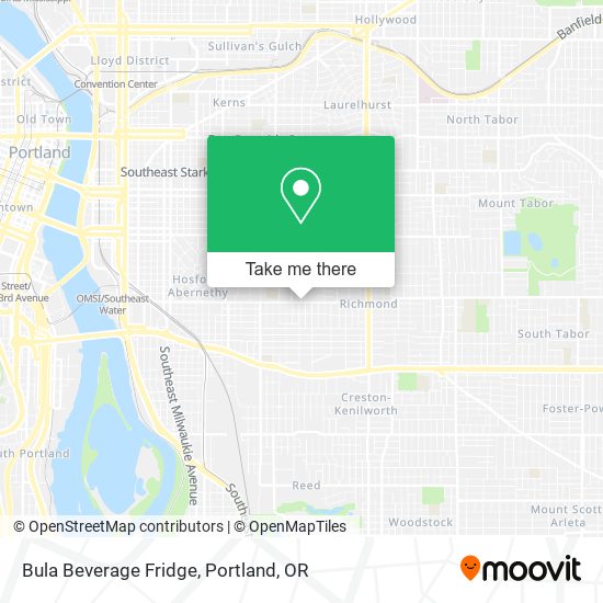 Bula Beverage Fridge map