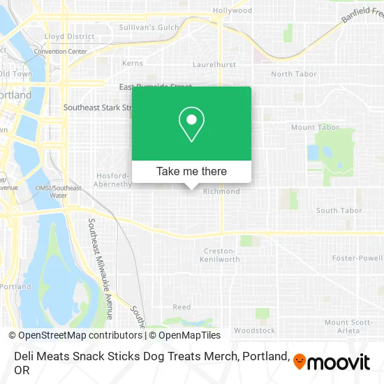 Deli Meats Snack Sticks Dog Treats Merch map