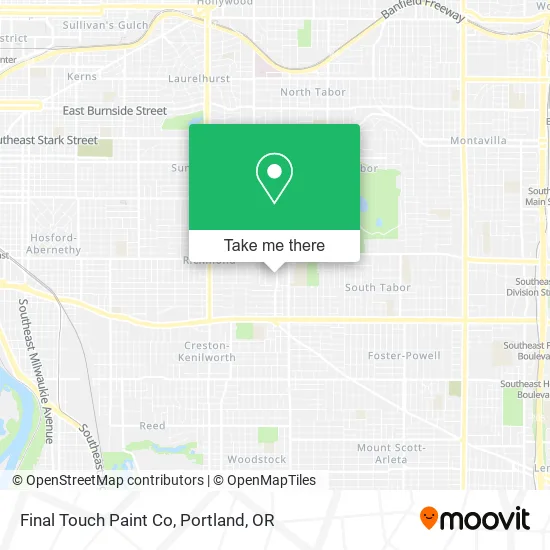 Mapa de Final Touch Paint Co