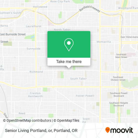 Mapa de Senior Living Portland, or