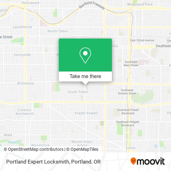 Mapa de Portland Expert Locksmith