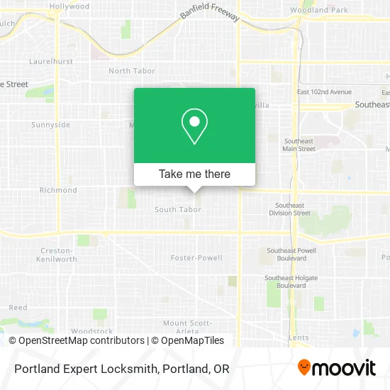 Mapa de Portland Expert Locksmith