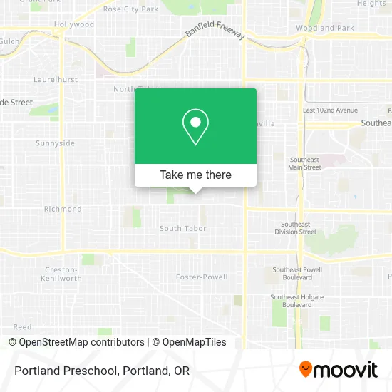 Portland Preschool map