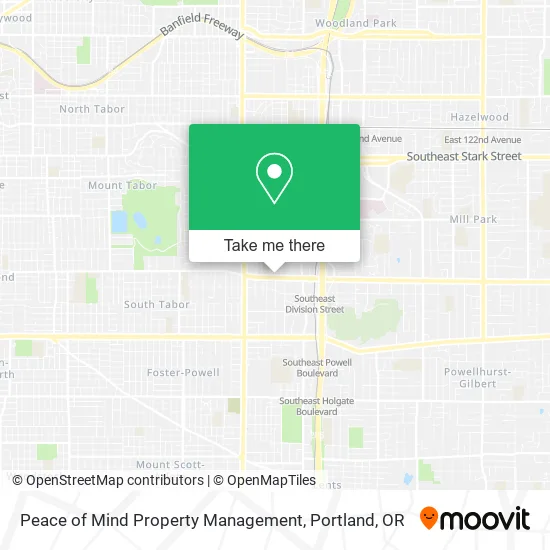 Peace of Mind Property Management map