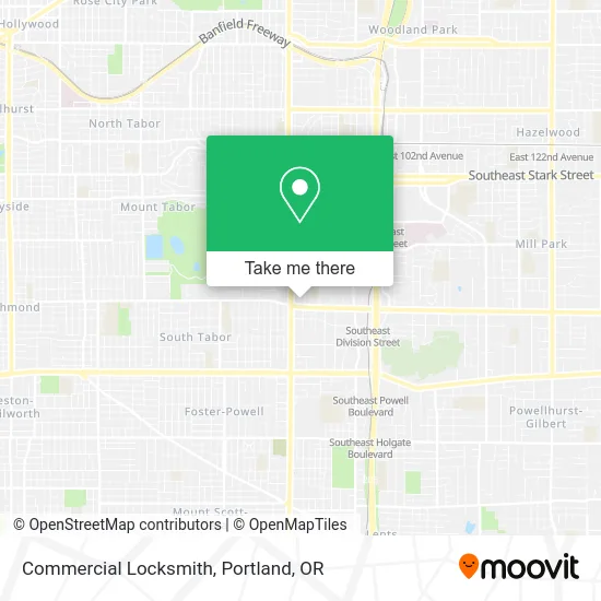 Commercial Locksmith map