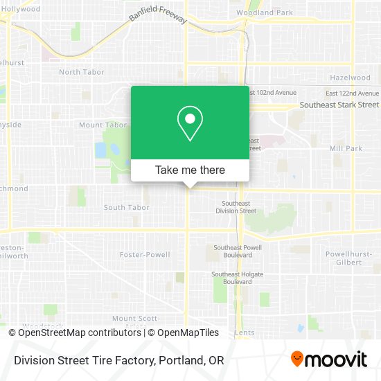 Mapa de Division Street Tire Factory