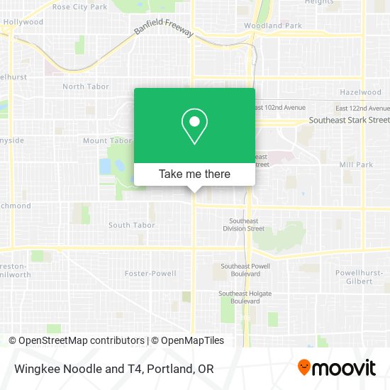 Mapa de Wingkee Noodle and T4