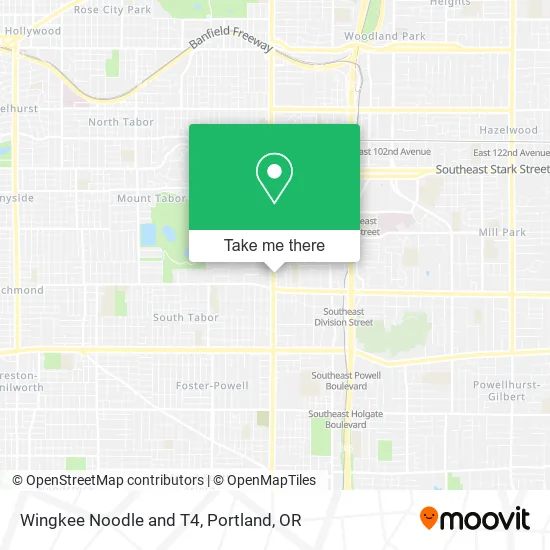 Mapa de Wingkee Noodle and T4