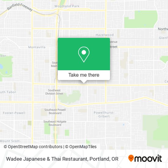 Mapa de Wadee Japanese & Thai Restaurant