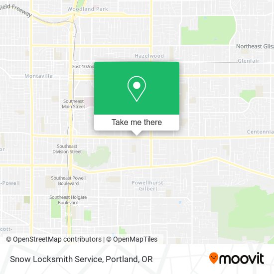 Mapa de Snow Locksmith Service