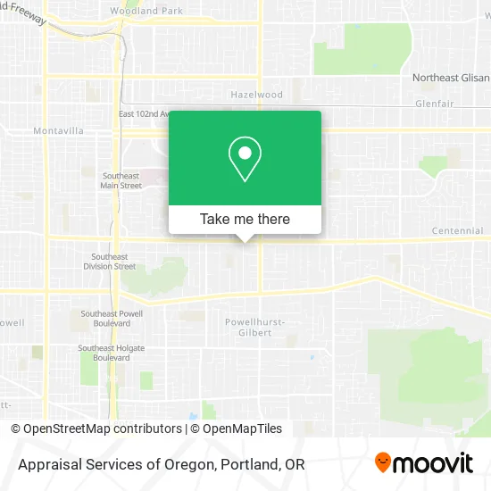 Mapa de Appraisal Services of Oregon