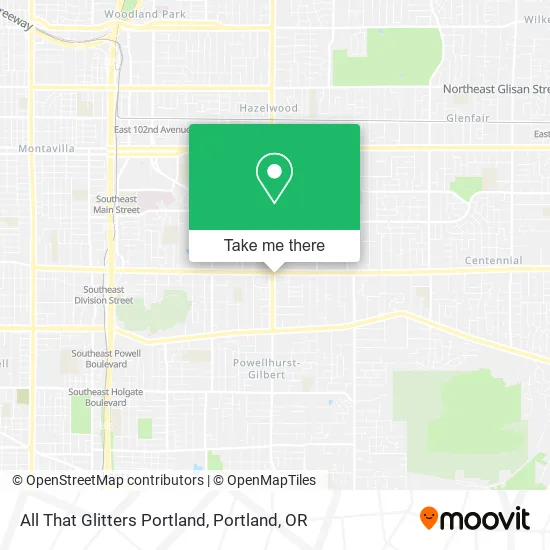 Mapa de All That Glitters Portland