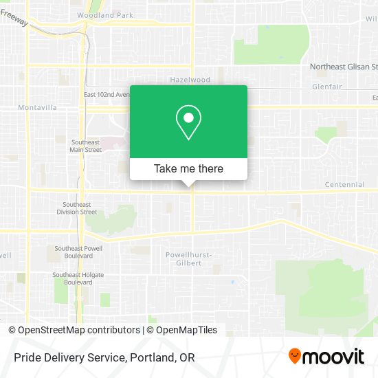 Pride Delivery Service map