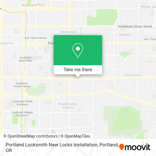 Portland Locksmith New Locks Installation map