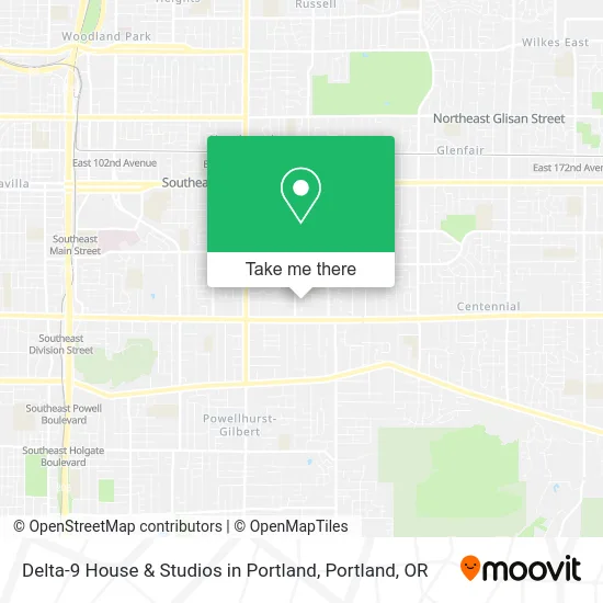 Delta-9 House & Studios in Portland map