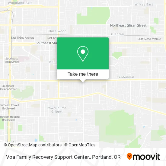 Mapa de Voa Family Recovery Support Center.