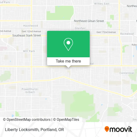 Liberty Locksmith map
