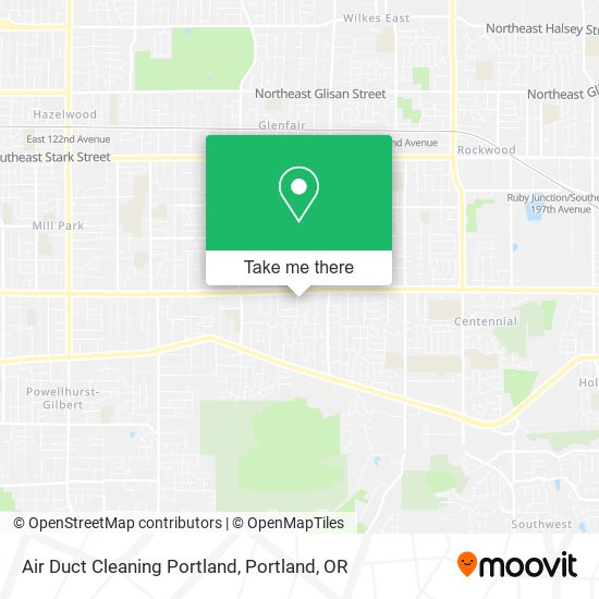 Mapa de Air Duct Cleaning Portland