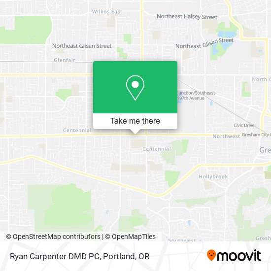 Ryan Carpenter DMD PC map