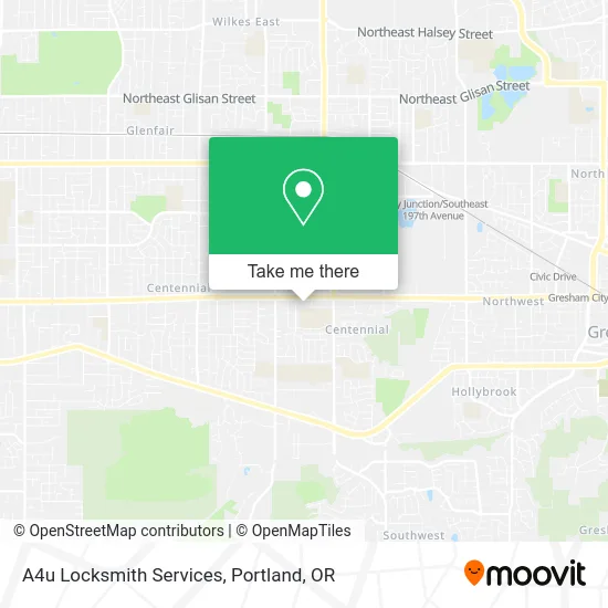 A4u Locksmith Services map